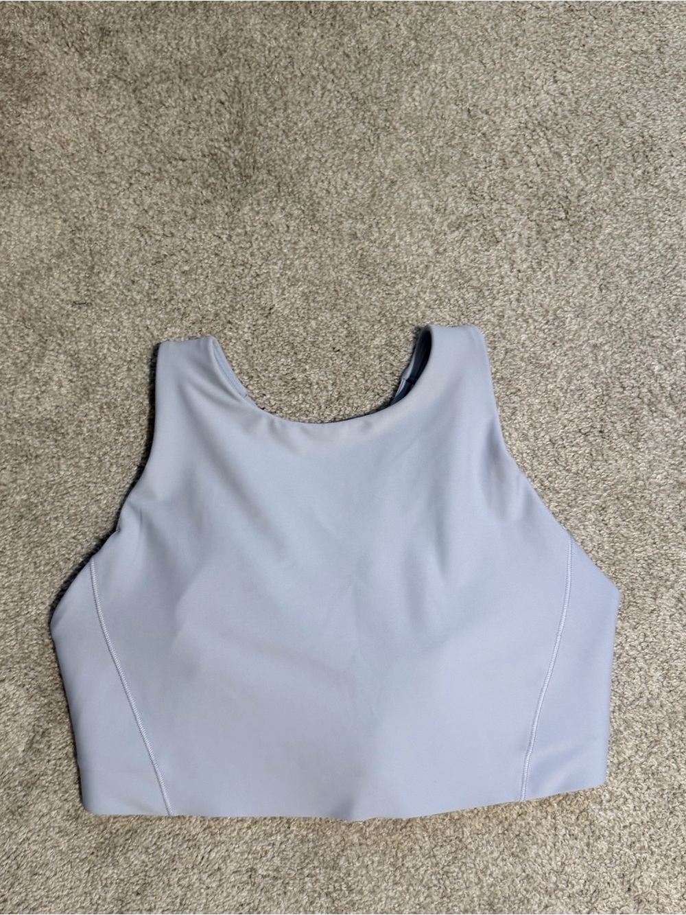 Athleta Women’s High Neck Crop Tank Top and sports bra - Light Lavender